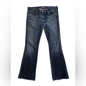 7 for All Mankind ‘A’ Pocket flare jeans size women’s 30 dark blue denim